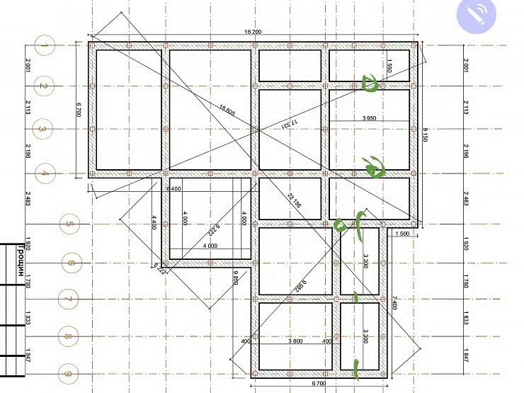 Цокольный фундамент 10×15 м