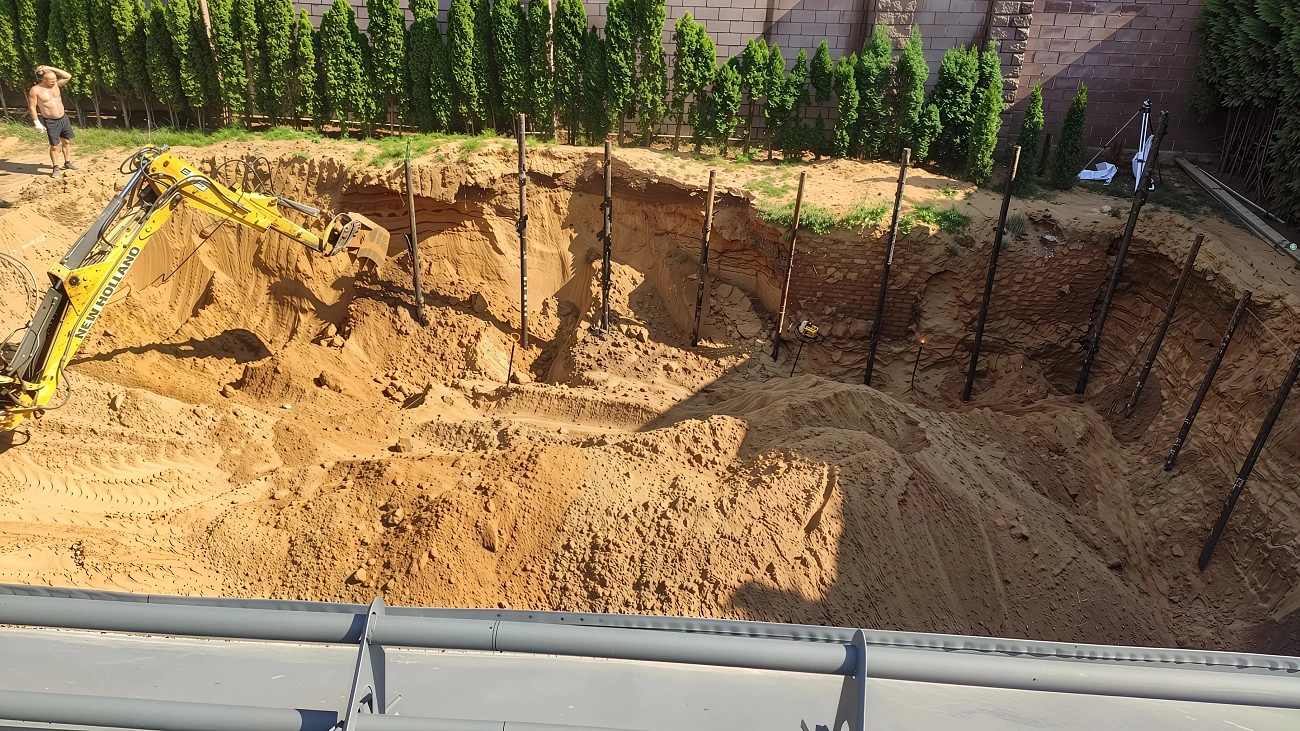 Цокольный фундамент 10×15 м